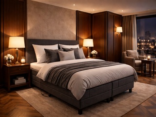 Elektrische boxspringcombinatie, M-Ray, Sense Exclusief, Antraciet